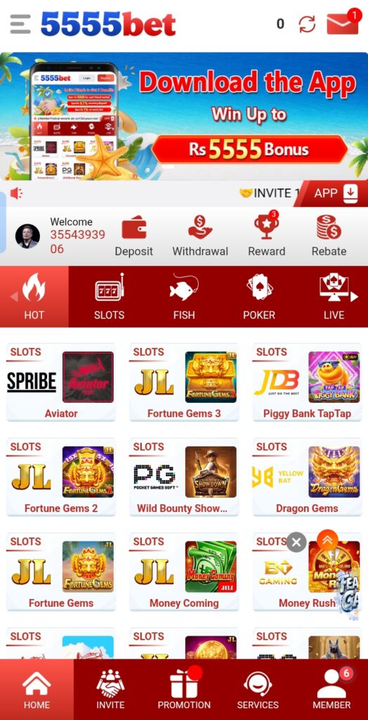 5555 Bet game